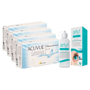 Acuvue Oasys Promoción 4 cajas + Arlyt Premium x 30 ml
