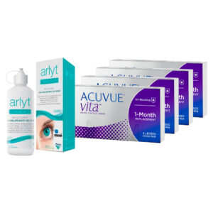 Acuvue Vita Promoción 4 cajas + Arlyt Premium x 30 ml